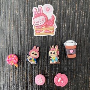 Labubu Shoe croc Charms Set